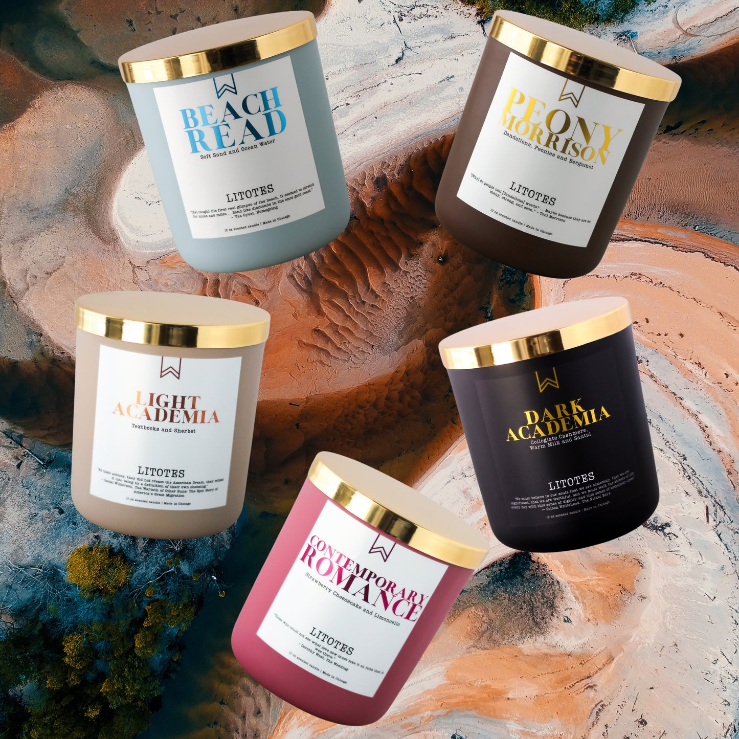 Luxe Gold Candle Lid