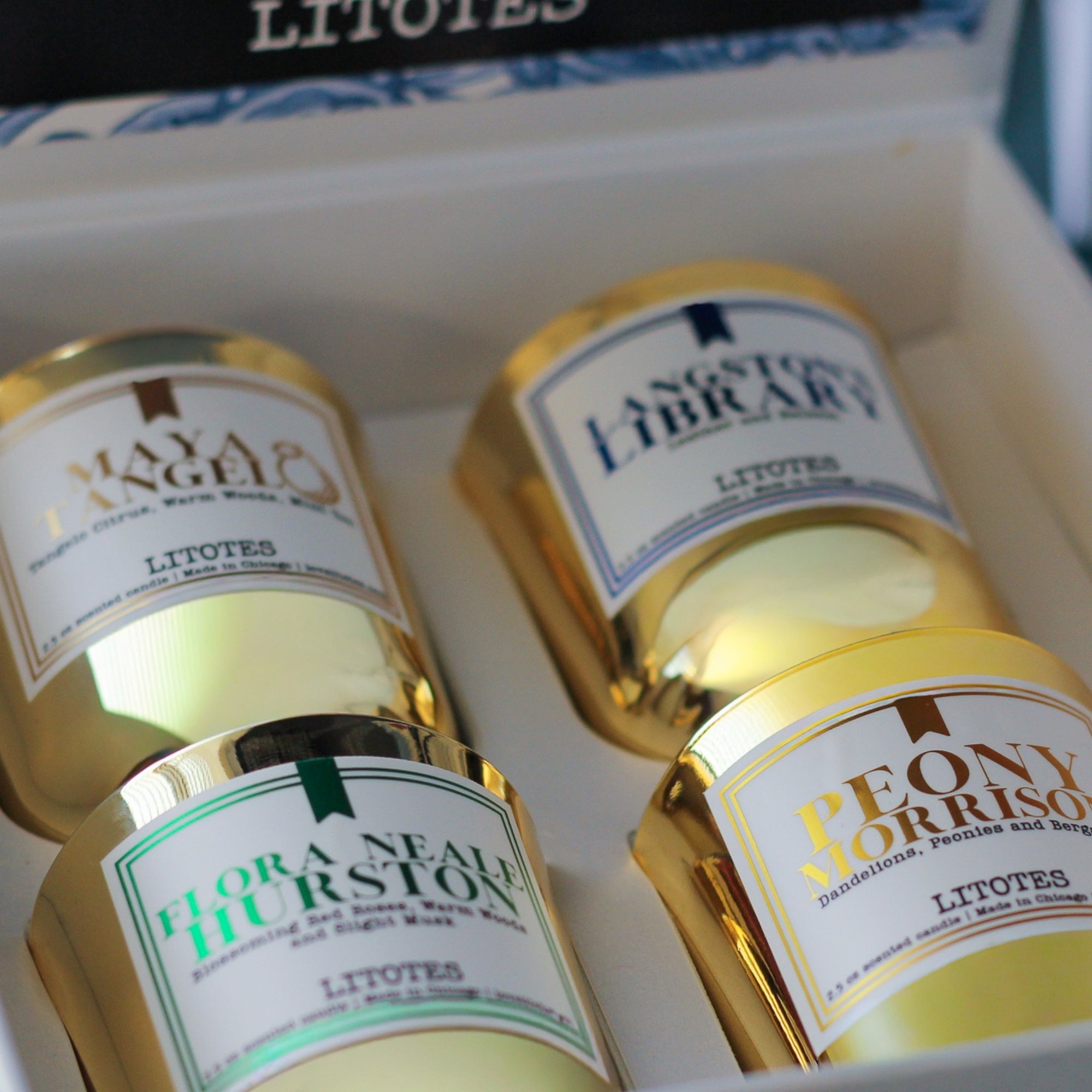 The Authors: Gift Set of 4 Mini Candles – LITOTES Fragrances