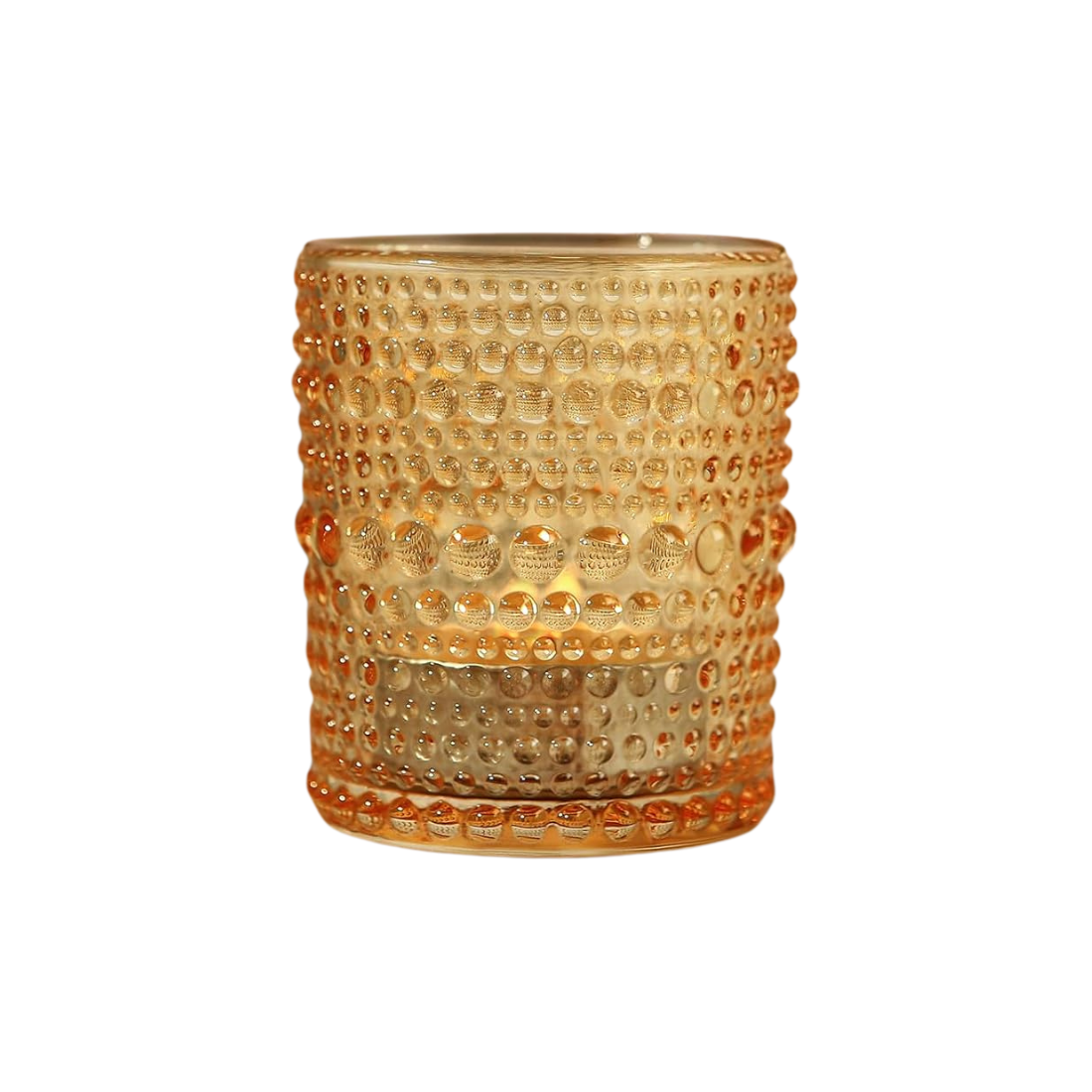 Pebbled Glass Tealight Holder